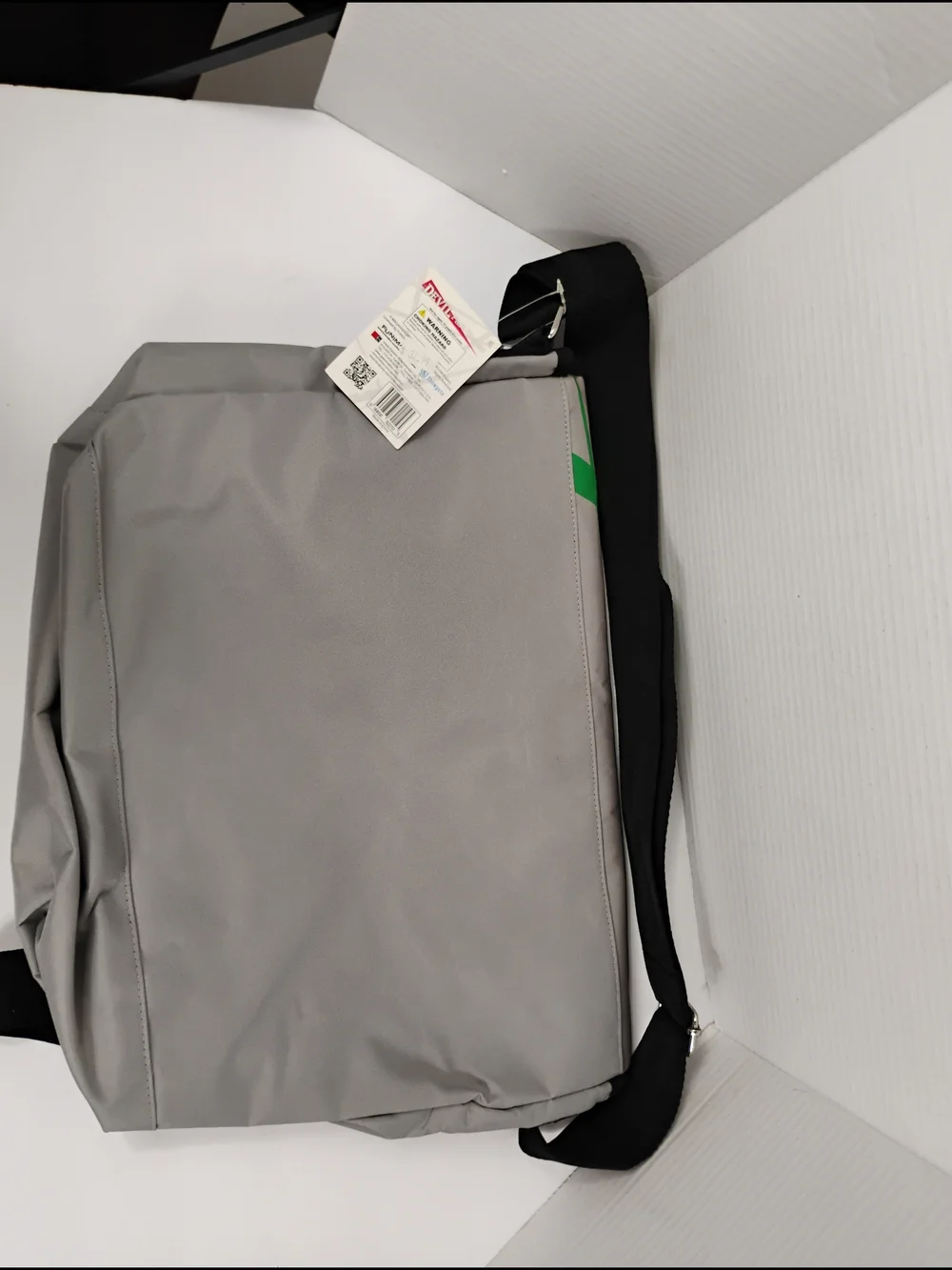 Anime Graphic Messenger Bag for Men – Gray & Green